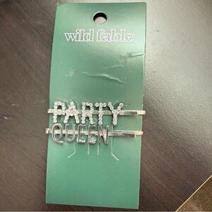 Wild Fable Silver Hair Clips - Party Queen